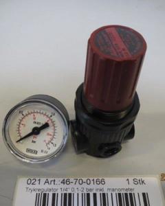 Pressure regulator 1/4" 0,1-1 bar incl manometer